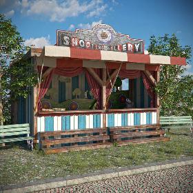 Old Funfair Shooting Gallery